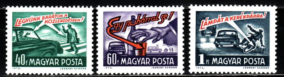 MADŽARSKA, PROMET, VARNO NA CESTI 1973