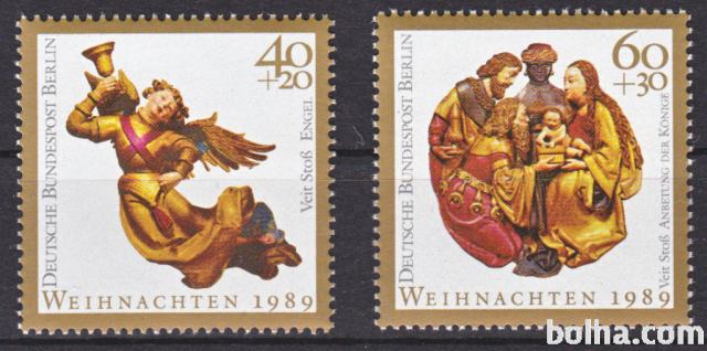NEMČIJA (BERLIN) 1989 BOŽIČ RELIGIJA KRŠČANSTVO ** Mi 858/859 * serija
