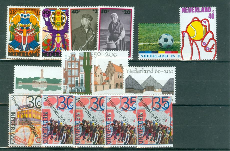 Nizozemska 1974, 75 4 serije MNH**