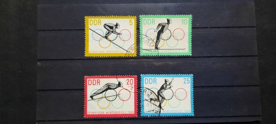 olimpijske igre - DDR 1963 - Mi 1000/1003 - serija, žigosane (Rafl01)