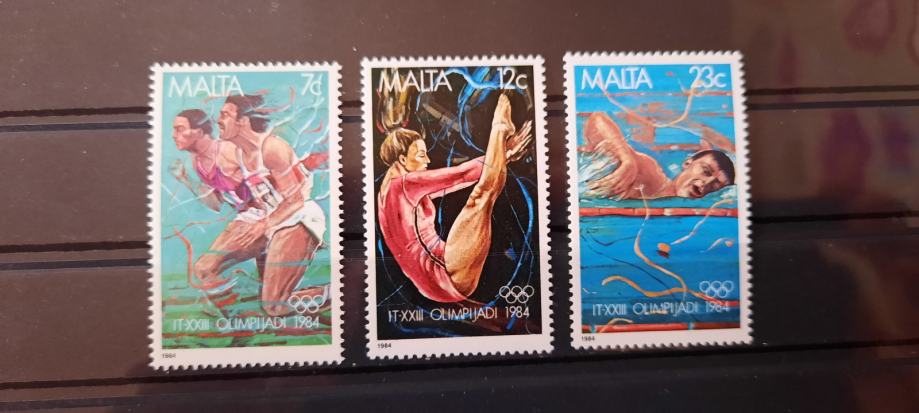 olimpijske igre - Malta 1984 - Mi 710/712 - serija, čiste (Rafl01)