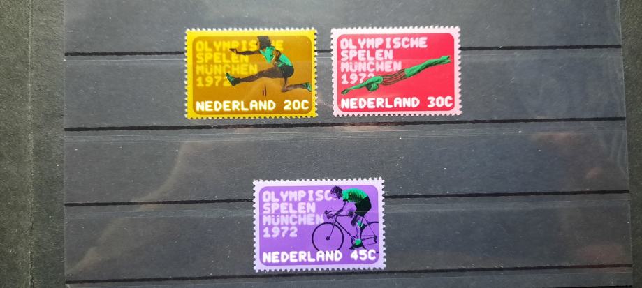 olimpijske igre - Nizozemska 1972 - Mi 991/993 -serija, čiste (Rafl01)
