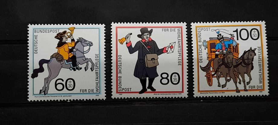 poštna zgodovina - Nemčija 1989 - Mi 1437/1439 -serija, čiste (Rafl01)