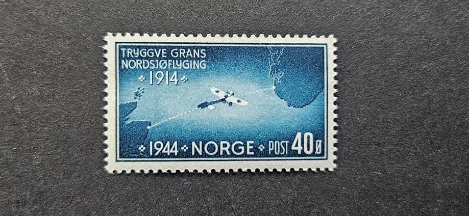 prvi polet čez morje - Norveška 1944 - Mi 298 - čista znamka (Rafl01)