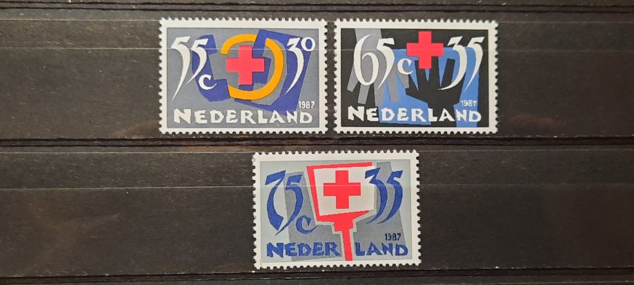 rdeči križ - Nizozemska 1987 - Mi 1323/1325 - serija, čiste (Rafl01)
