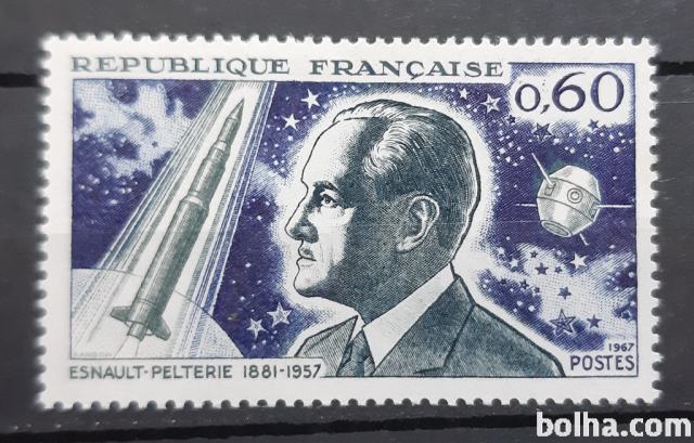 Robert E. Pelterie - Francija 1967 - Mi 1583 - čista znamka (Rafl01)