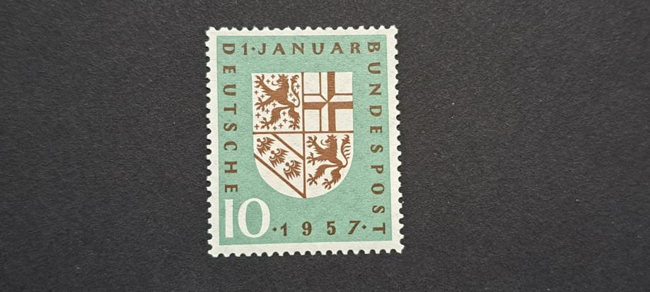 SAARLAND - Nemčija 1957 - Mi 249 - čista znamka (Rafl01)