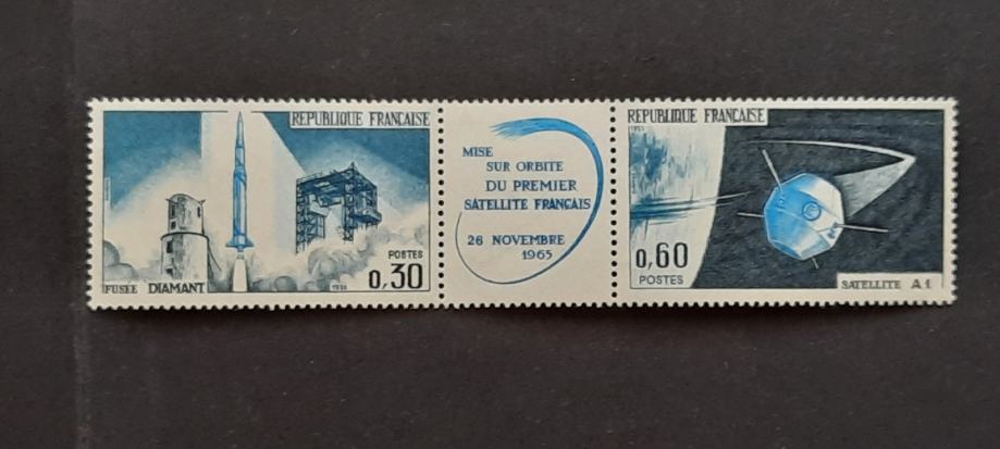 sateliti - Francija 1965 - Mi 1530/1531 - serija, čiste (Rafl01)