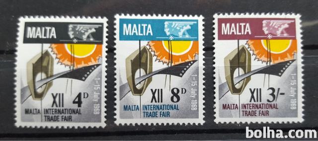 sejem - Malta 1968 - Mi 373/375 - serija, čiste (Rafl01)