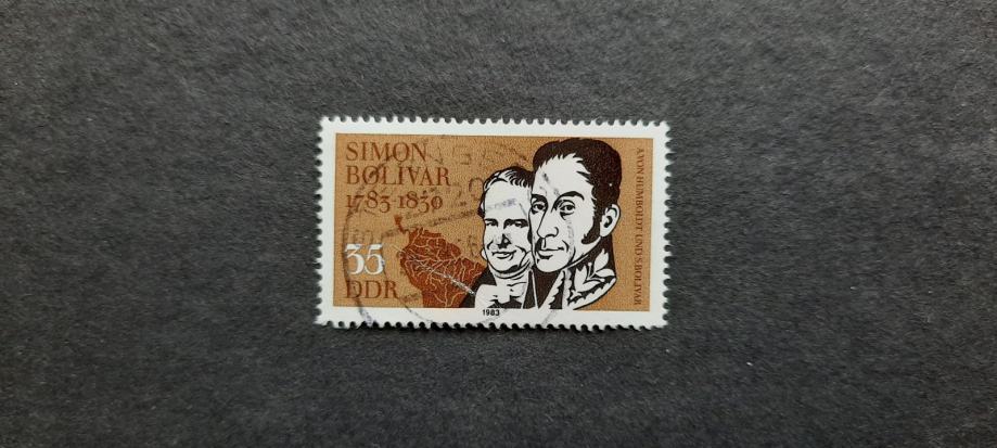Simon Bolivar - DDR 1983 - Mi 2816 - žigosana znamka (Rafl01)