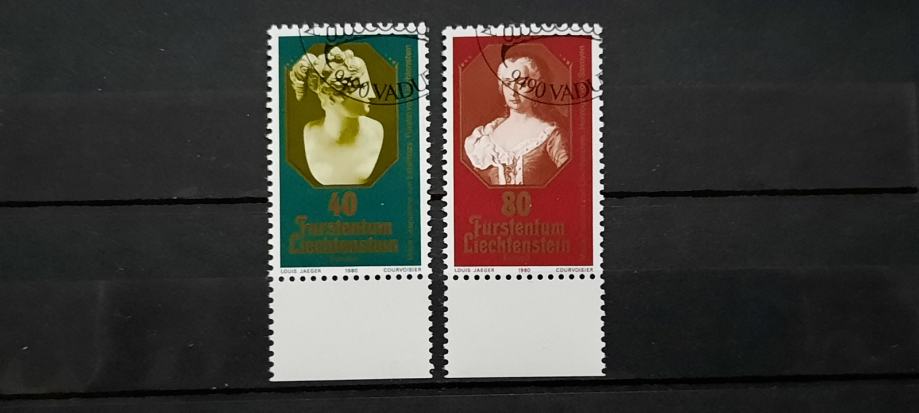 slavne ženske - Liechtenstein 1980 - Mi 741/742 - žigosane (Rafl01)