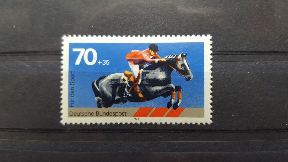 šport, konjeništvo - Nemčija 1978 - Mi 968 - čista znamka (Rafl01)
