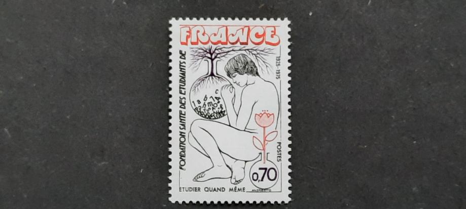 študij medicine - Francija 1975 - Mi 1927 - čista znamka (Rafl01)