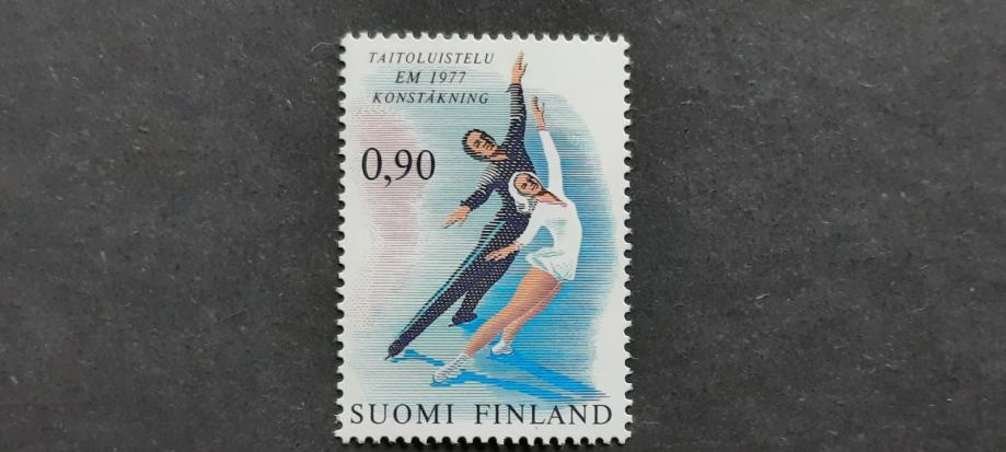 umetnostno drsanje - Finska 1977 - Mi 802 - čista znamka (Rafl01)