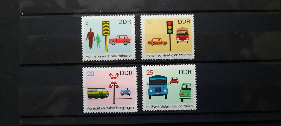 varnost v prometu - DDR 1969 - Mi 1444/1447 - serija, čiste (Rafl01)
