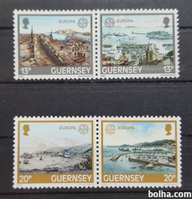 veliki dosežki - Guernsey 1983 - Mi 265/268 - serija, čiste (Rafl01)