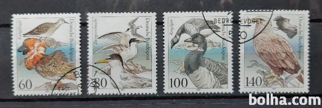 vodne ptice - Nemčija 1991 - Mi 1539/1542 - serija, žigosane (Rafl01)
