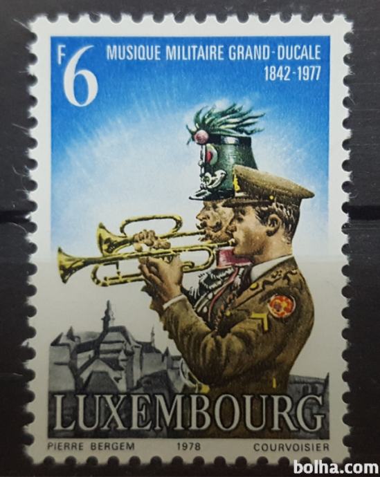 vojaški orkester - Luxembourg 1978 - Mi 970 - čista znamka (Rafl01)