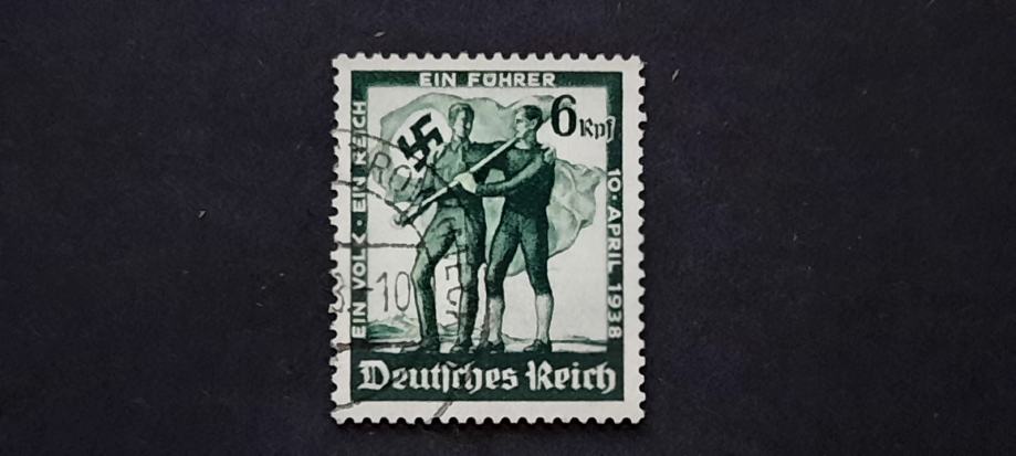 združenje z Avstrijo - Deutshes Reich 1938 - Mi 662 -žigosana (Rafl01)