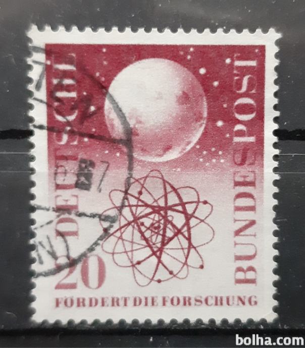 znanost - Nemčija 1955 - Mi 214 - žigosana znamka (Rafl01)