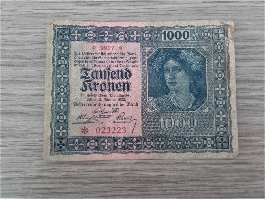 1000 KRON 1922