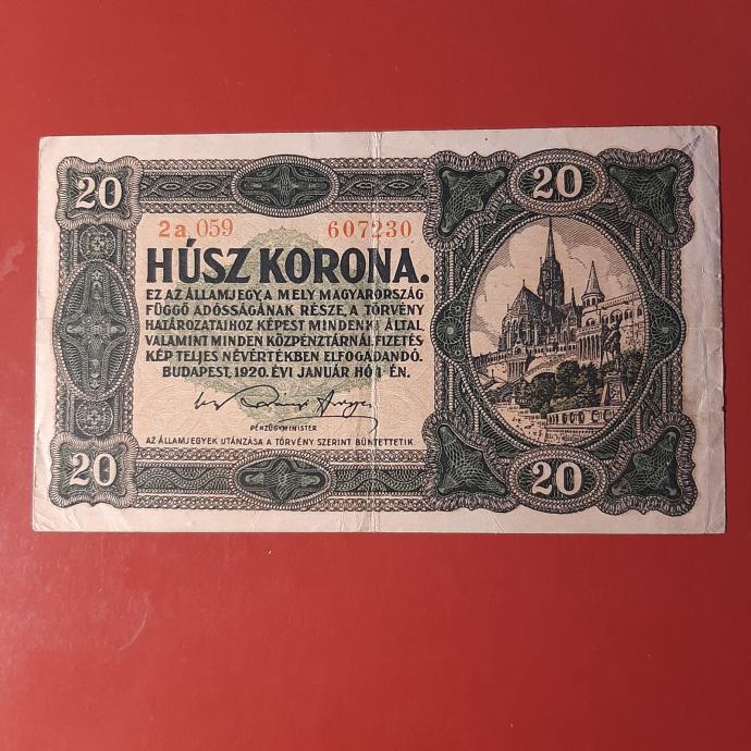 20 KORON 1920 - MADŽARSKA
