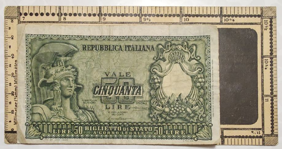 50 Lire, Italija, 1951