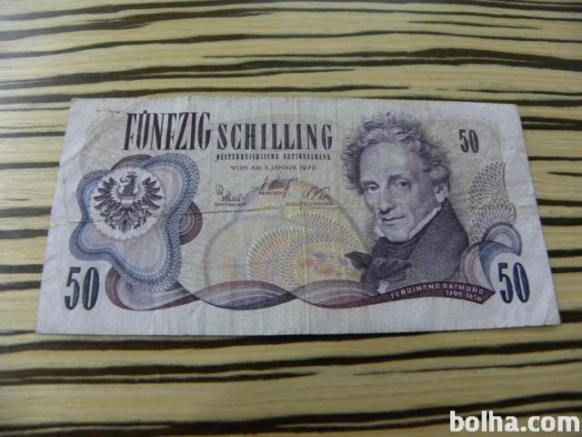 Avstrija 50 šilingov 1970