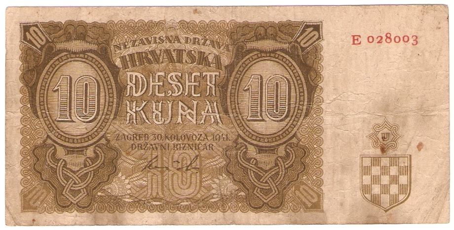 BANKOVEC 10 kun 1941 Hrvaška