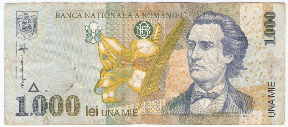 BANKOVEC 1000 lei 1998 Romunija