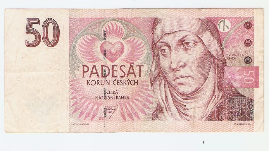 BANKOVEC 50 kron 1997 Češka