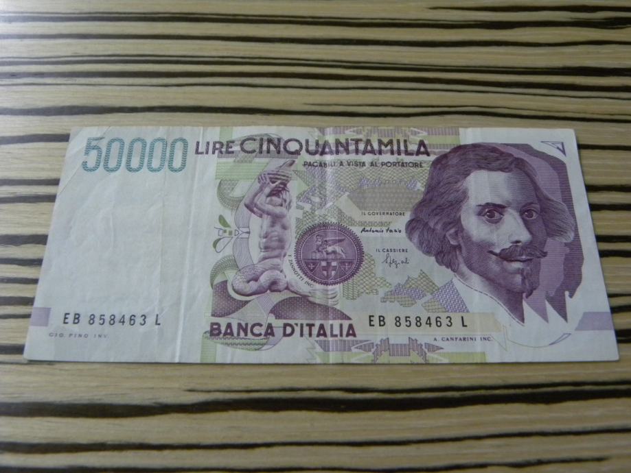 Italija 50000 lir 1992 VF