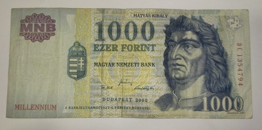 MADŽARSKA 1000 FORINT  2000
