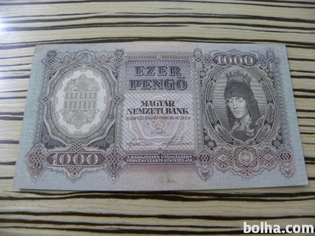 Madžarska 1000 pengo 1943
