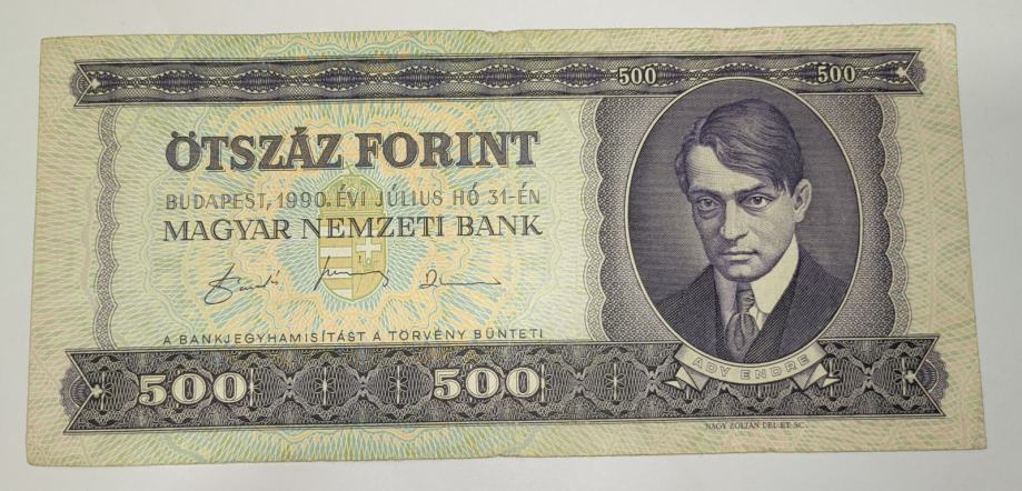 MADŽARSKA 500 FORINT 1990