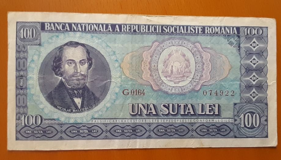 ROMUNIJA 100 lei 1966