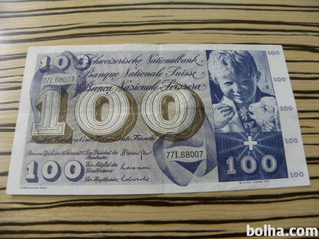 Švica 100 frankov