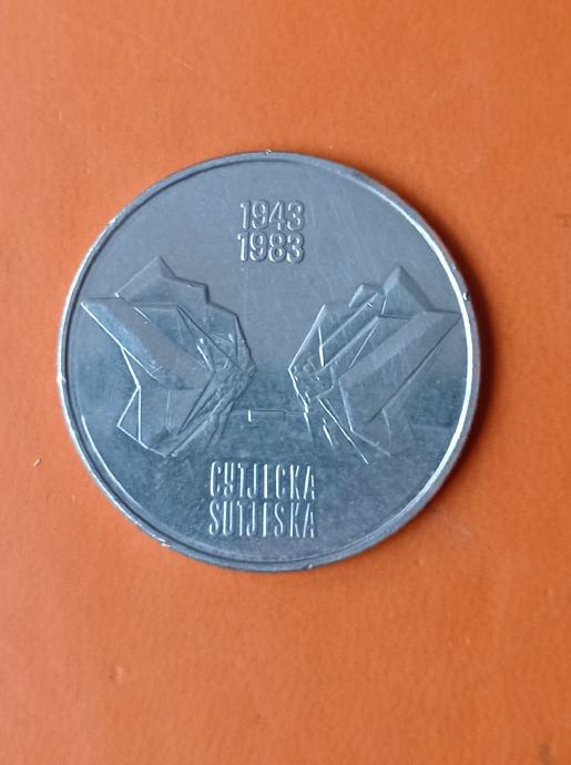 10 dinarjev 1983 Sutjeska brez poti