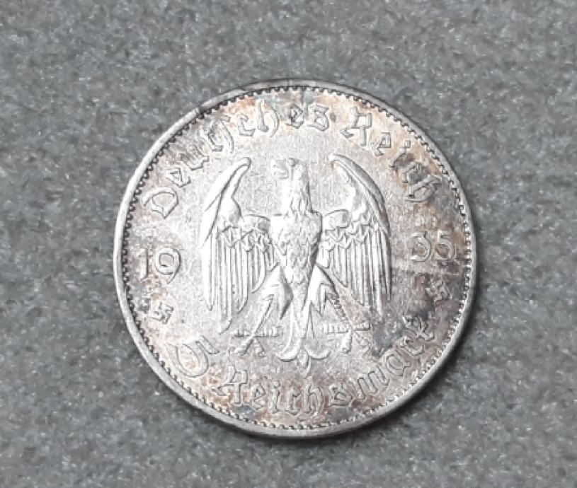 5 reichmark 1935A