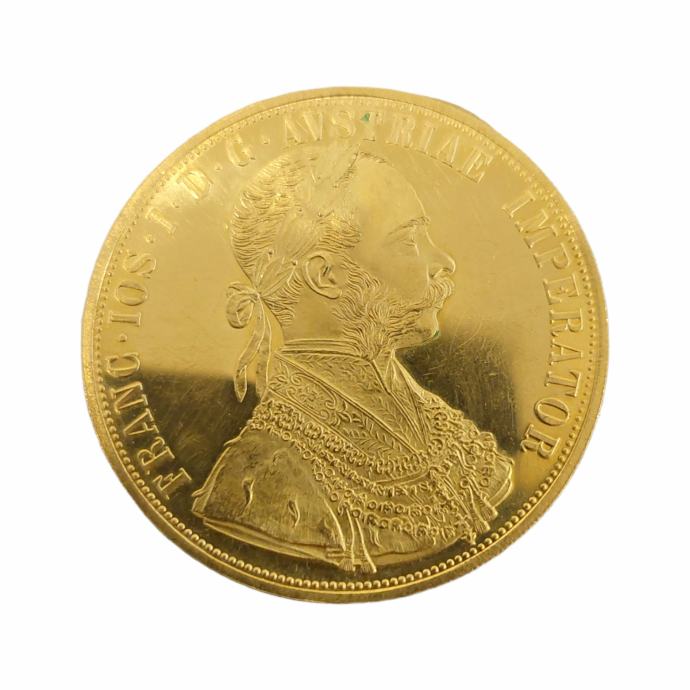 Zlatnik 4 dukat Franz Joseph l. 986/1000; Masa=13.95g