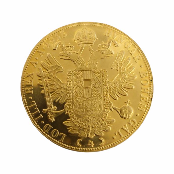 Zlatnik 4 dukat Franz Joseph l. 986/1000; Masa=13.95g