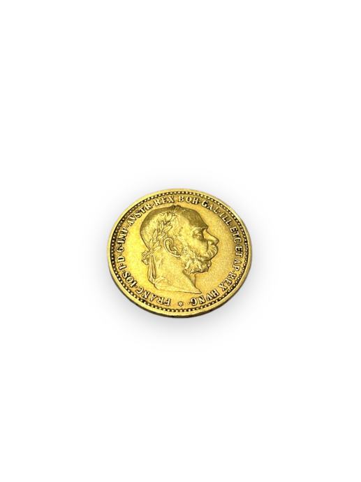 (6050) Zlatnik 10 Corona Franz Joseph I 21K 900/1000; masa=3.37g