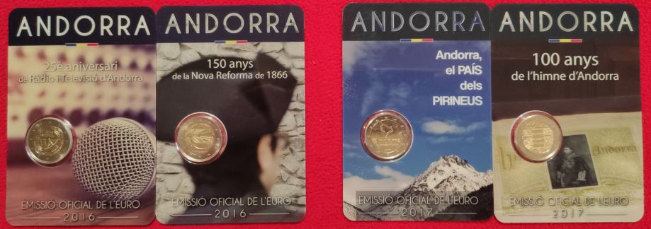Andora - zbirateljski kovanci 2 €