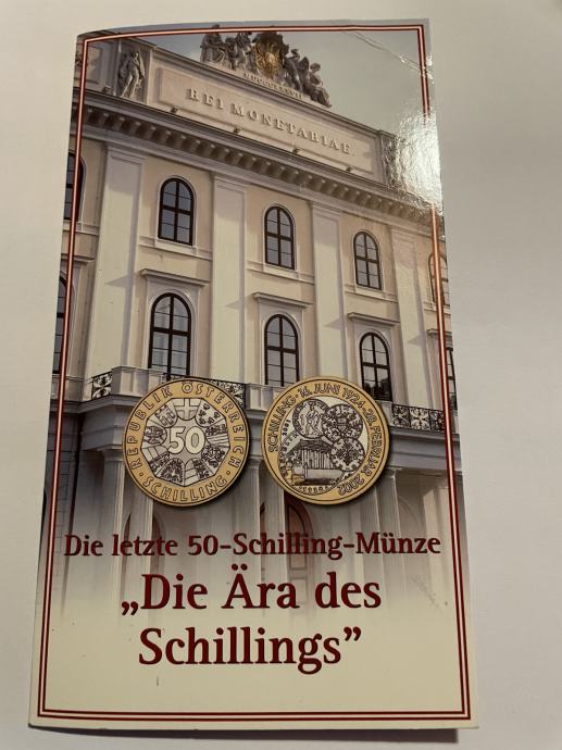 Avstrija 50 Shilling 2001- Schilling Currency