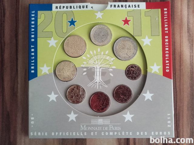 Euro set kovancev Francija 2011