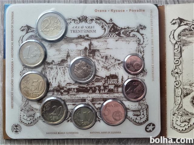 Euro set kovancev Slovaška 2009 I