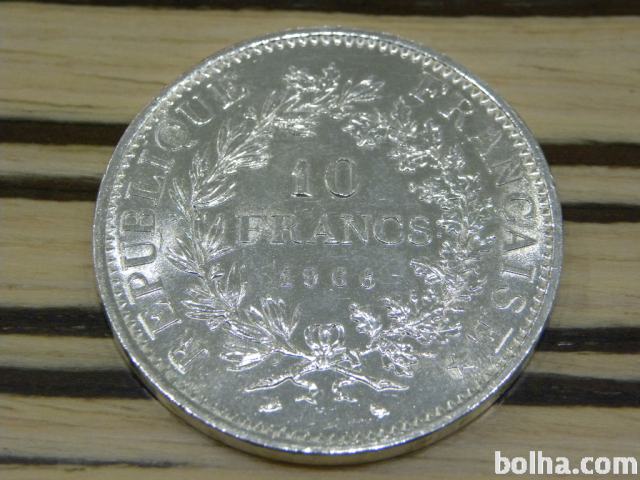Francija 10 frankov 1966