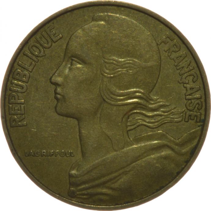 Francija 20 Centimes 1977 [000516]