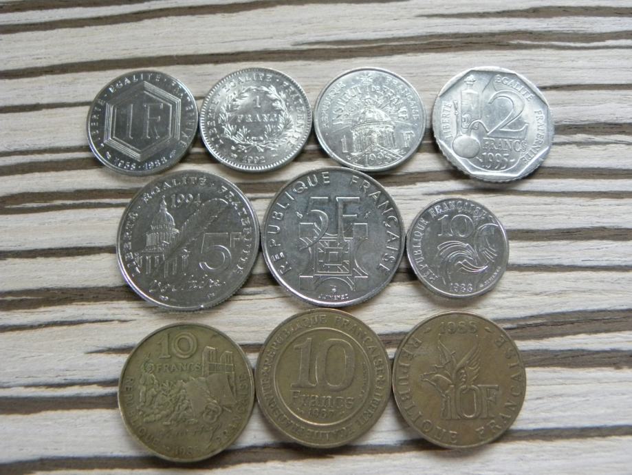 Francija - lot spominskih kovancev