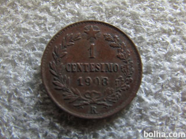 Italija 1 centesimi 1908